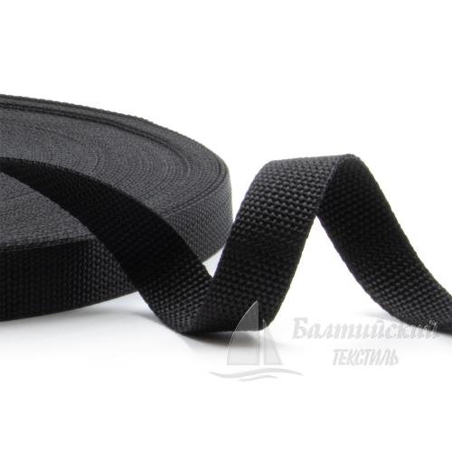 Тесьма стропольная 20мм 8г черная РБ