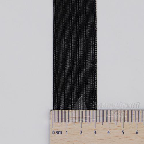 Тесьма окантовочная 32мм 3,2г черная (уп.100м)