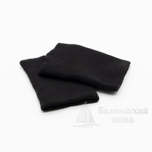 Манжеты трикотажные 10см акрил черный