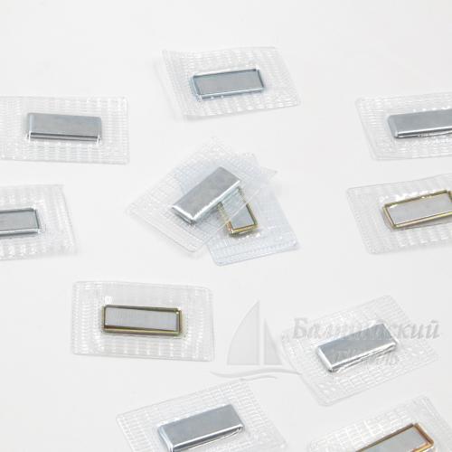 Кнопка магнитная потайная 10*25мм прямоугольная