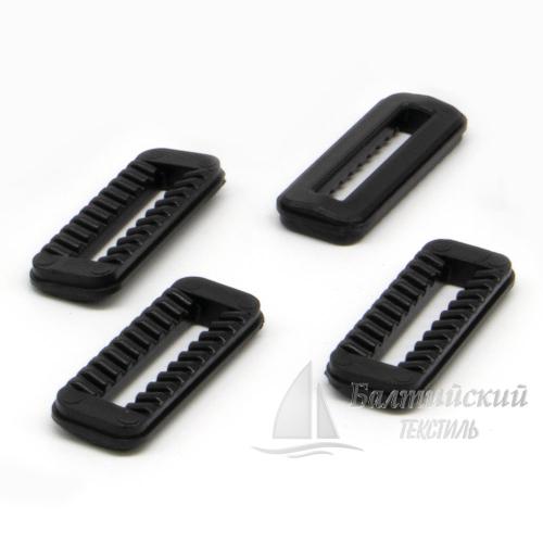 Рамка 1-щелевая 25мм черная (шлевка) усиленная