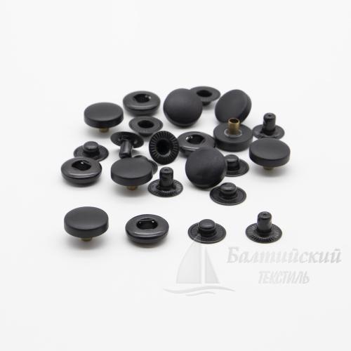 Кнопка 15мм пружина (Альфа) обрезиненная шляпка БТ