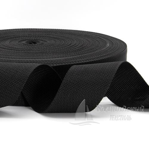 Тесьма стропольная 50мм черный БТ Тесьма стропольная 50мм черный БТ