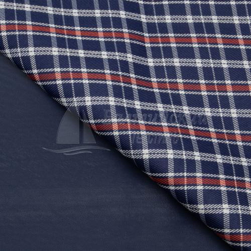 Ткань Оксфорд-150 ПВХ принт шотландская клетка