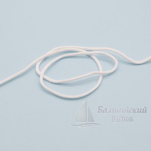 Шнур эластичный для масок Д2,8мм белый БТ