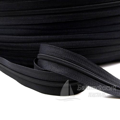 Молния рулонная витая Т5 черная БТ