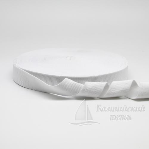 Резинка ткацкая 30мм белая РБ Резинка ткацкая 30мм белая РБ