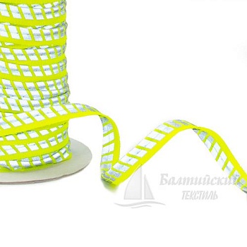 Кант светоотражающий 3мм цв. лимон/серебро. Цена от 51,58 р. в Иваново