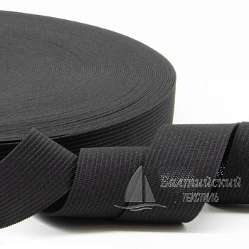 Резинка вязаная 25мм черная РБ. Цена от 6,83 р. в Иваново