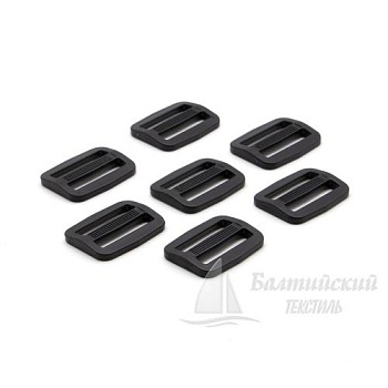 Пряжка 2 щели 25мм черная БТ (POM). Цена от 1,17 р. в Иваново
