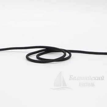 Шнур эластичный шляпный Д3мм черный БТ. Цена от 4,49 р. в Иваново