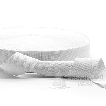 Резинка ткацкая 40мм белая РБ. Цена от 18,17 р. в Иваново