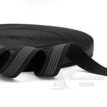 Резинка тканая 25мм с латексом черная БТ. Цена от 28,41 р. в Иваново