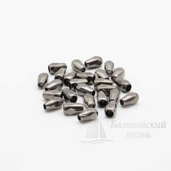 Наконечник цилиндр пластик черный никель (500/1000шт) БТ. Цена от 0,53 р. в Иваново