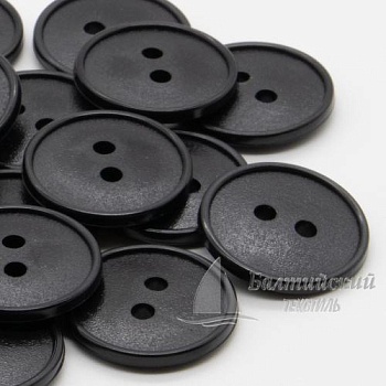 Пуговицы 20мм 2-х пр. черные (полистирол). Цена от 0,39 р. в Иваново