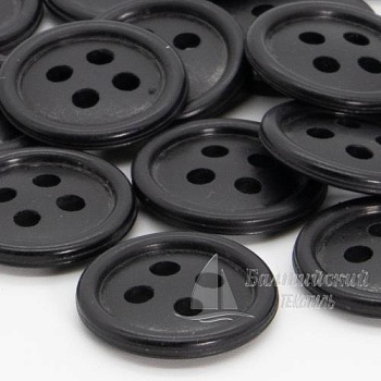 Пуговицы 17мм 4-х пр. черные (аминопласт). Цена от 1,28 р. в Иваново