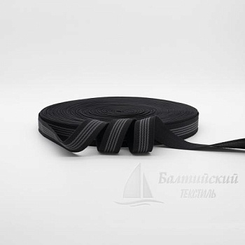 Резинка тканая 25мм с латексом черная. Цена от 23,37 р. в Иваново